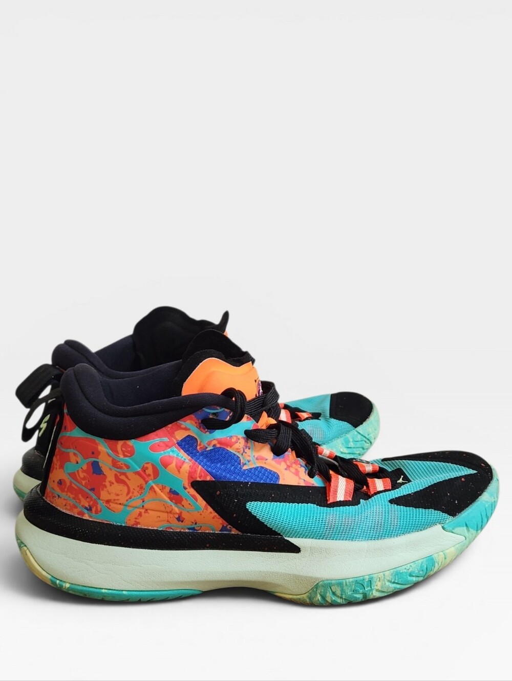 Nike Jordan Zion 1 Project Z Hyper Jade High-Top Youth Sneakers